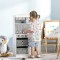 HOMCOM Bucatarie pentru copii 3-6 ani cu lumini realiste si accesorii, MDF si PP, 60,1x31,7x92,9 cm, alb