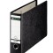 Biblioraft marmorat A4,80mm, landscape, margine metalica Leitz