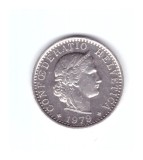Moneda Elvetia 20 rappen 1979, stare buna, curata