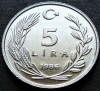 Moneda 5 LIRE - TURCIA, anul 1986 * cod 801 = UNC, Europa
