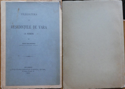 Kalinderu , Vilegiatura la romani , 1895 , editia 1 foto