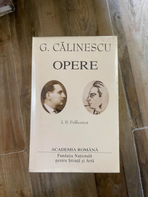 George Calinescu - Opere, volumele 1 si 2 (Academia Romana) foto