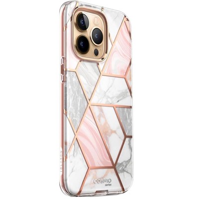 Husa cosmo compatibila cu iphone 13 pro max, cu folie inclusa,360, marble foto