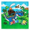 Prosop Bumbac Dinozauri, Verde, 30x30cm, Oem
