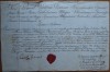 Document religios semnat de Episcopul greco-catolic Samuil Vulcan din Oradea, 1839, cu sigiliul original