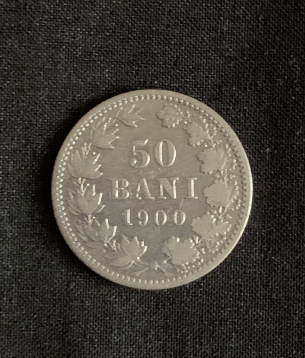 Moneda 50 bani 1900 argint