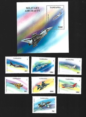tanzania avioane mnh foto