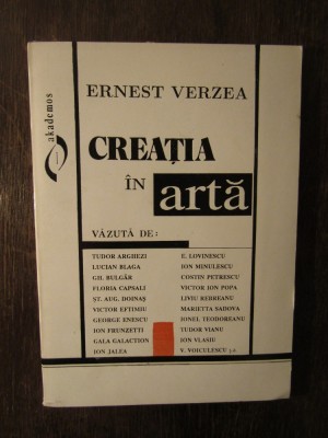 CREATIA IN ARTA-ERNEST VERZEA, 1994 foto