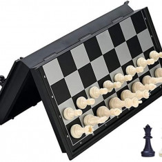 Tabla de șah pliabilă magnetică Cpact 25x25cm cu set complet de 34 de piese de ș