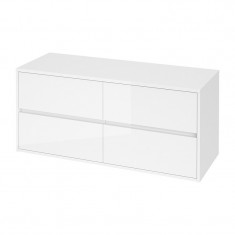 Mobilier suspendat pentru lavoar, Cersanit, Crea, 120 cm, alb