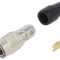 Conector circular HR10 push-pull mufă argintată