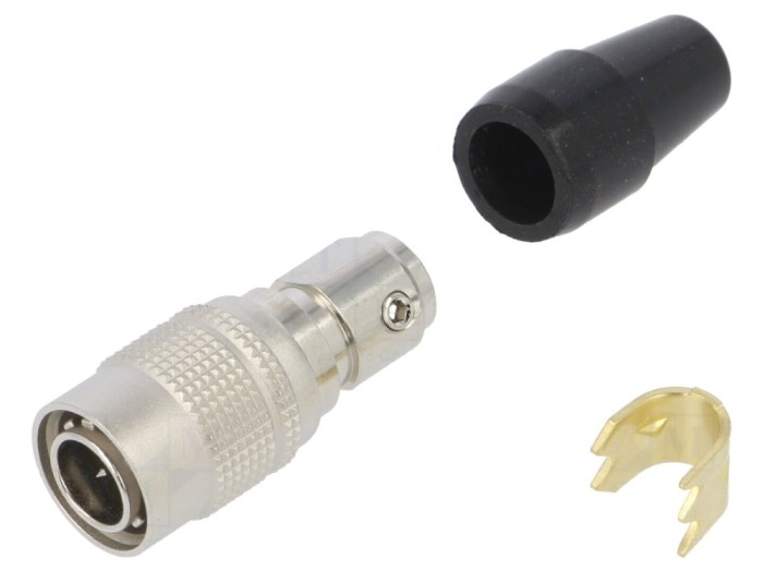 Conector circular HR10 push-pull mufă argintată