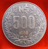 (M1529) MONEDA URUGUAY - 500 PESOS 1989, EFIGIA LUI JOSE ARTIGAS, SINGUR AN DE BATERE PENTRU ACEST MODEL
