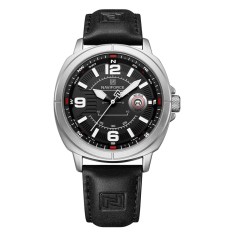 Ceas Barbati Naviforce 8078 Negru-Gri , Design Business, Functii Multiple, Data automata, Rezistent la Apa 3ATM