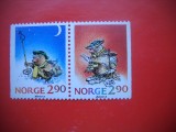 HOPCT TIMBRE MNH 71 CRACIUN 1988 2 VAL -NORVEGIA, Nestampilat