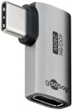 Adaptor USB-C mama - USB-C tata orizontal 90 Thunderbolt3/4 Goobay 74441