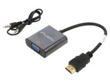Adaptor HDMI 1.4 cu Jack 3,5mm și VGA 0,2m LANBERG