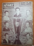 revista sport septembrie 1963-portret emeric jenei,rapid bucuresti,dinamo,UTA