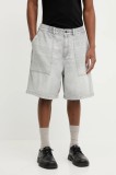 IRO pantaloni scurti jeans barbati, culoarea gri, MP30ARRYA