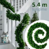 Cumpara ieftin Ghirlanda decorativa Luxury Pine din crengi de brad artificial, lungime 5.4 m, ace 3D, decor Craciun