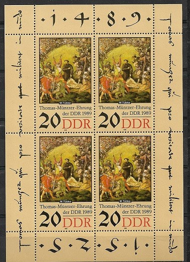 B0764 - Germania DDR 1989 - Pictura blocx4,neuzat,perfecta stare