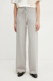 MM pantaloni de trening femei, culoarea gri, neted, 2516331027600
