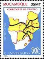 Mozambic 1990 - Aniversari 1v.neuzat,perfecta stare(z)