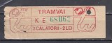 QW29 - Bilet de colectie - vintage - transporturi - transport local - Bucuresti - bilet 2 calatorii tramvai