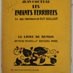 LES ENFANTS TERRIBLES par JEAN COCTEAU , 32 BOIS ORIGINAUX de GUY DOLLIAN , 1931