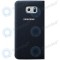 Portofel Samsung Galaxy S6 Edge Flip p&acirc;nză neagră EF-WG925BBEGWW