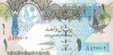 QATAR █ bancnota █ 1 Riyal █ 2008 █ P-28 (1) █ UNC █ necirculata