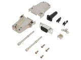 Conector D-Sub HD 15-Pin Tată Lipire pe Cablu Gold