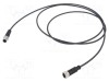 Conector M12 mufă mamă 5 pini &icirc;n unghi cablu 0,5 m HARTING