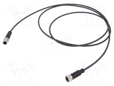 Conector M12 mufă mamă 5 pini &amp;icirc;n unghi cablu 0,5 m HARTING foto