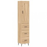 Cumpara ieftin Dulap inalt, stejar sonoma, 34,5x34x180 cm, lemn prelucrat