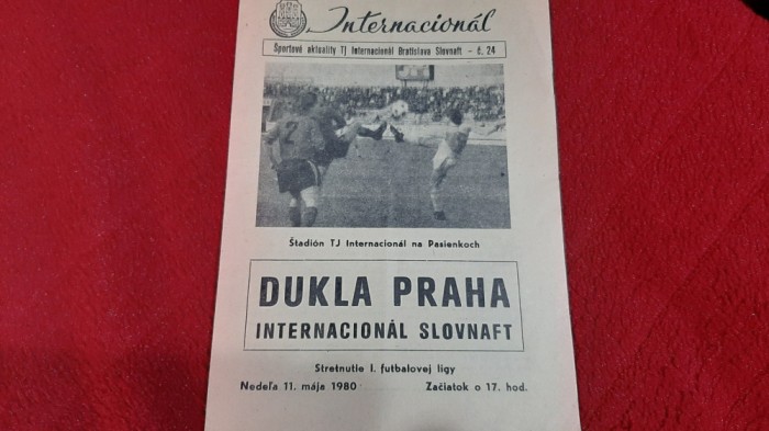 program Internacional Slovnaft - Dukla Praga