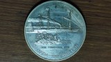 Canada - moneda de colectie aniversara argint - 1 dolar / dollar 1991 PROOF - S.S. Frontenac - senzationala !