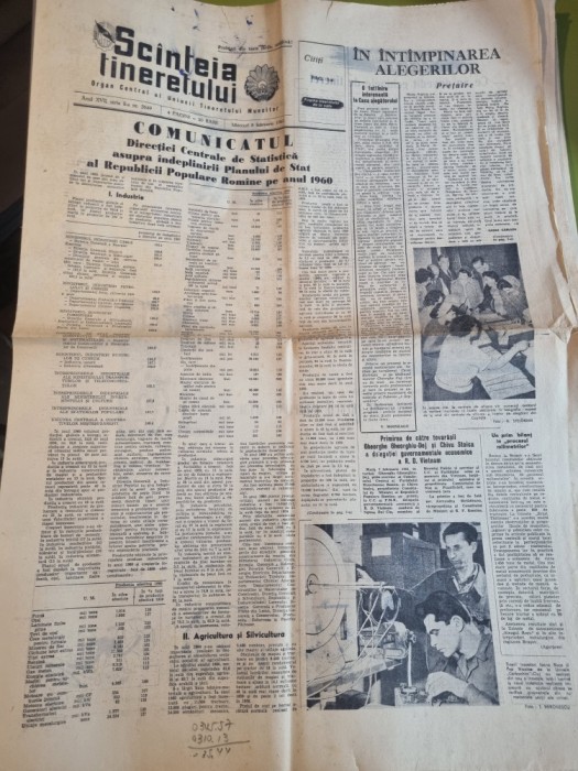 scanteia tineretului 8 februarie 1961-manjesti vaslui,art. satu mare