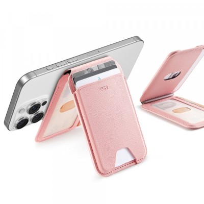 Portofel Magsafe, ESR, Stand, Roz foto