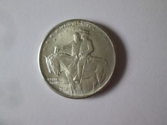 USA copie Half Dollar Stone Mountain Memorial 1925 moneda Cu-Ni argintata