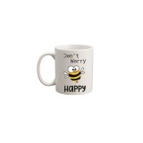 Cana alba personalizata, Don&#039;t worry be happy, INOVATIX&reg;. 330ml, Oem