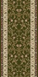 Traversa Festonata Surfilata, Model Lotos 523-310, Inaltime Fir 8 mm, Latime 0.6m, Marime 60 x 200 cm, Verde, Antialergic, Polipropilena, Living, Dorm