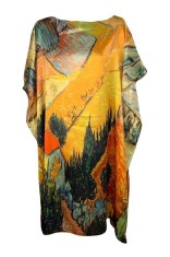 Rochie tip poncho dama C, maro, one size