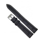 Cumpara ieftin Curea de ceas din Piele Naturala - Antialergica - Culoare Neagra - 16mm - WZ3729, Time Veranda