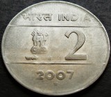 Cumpara ieftin Moneda 2 RUPII - INDIA, anul 2007 * cod 2711, Asia