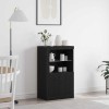 VidaXL Dulap lateral Stejar negru 60.5 x 37 x 100 cm Lemn compozit 863017