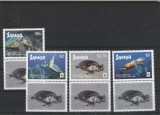 Samoa 2016-Fauna,WWF,Testoase,Serie 4 valori,cu vignete IV,,MNH,Mi.1348-1351