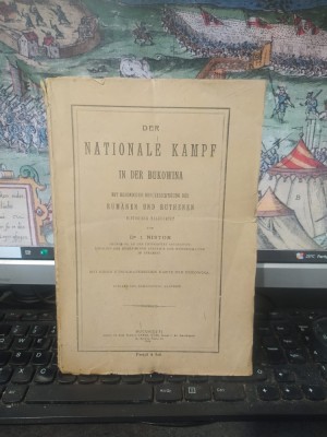 I Nistor, Der nationale kampf in der Bukowina, Hartă etnografică, mit besonderer berucksichtigung der Rumanen und Ruthenen București 1919, 069 foto