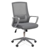 SCAUN DE BIROU REGLABIL PE INALTIME CU SUPORT LOMBAR OFF 631 GRI