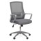 SCAUN DE BIROU REGLABIL PE INALTIME CU SUPORT LOMBAR OFF 631 GRI